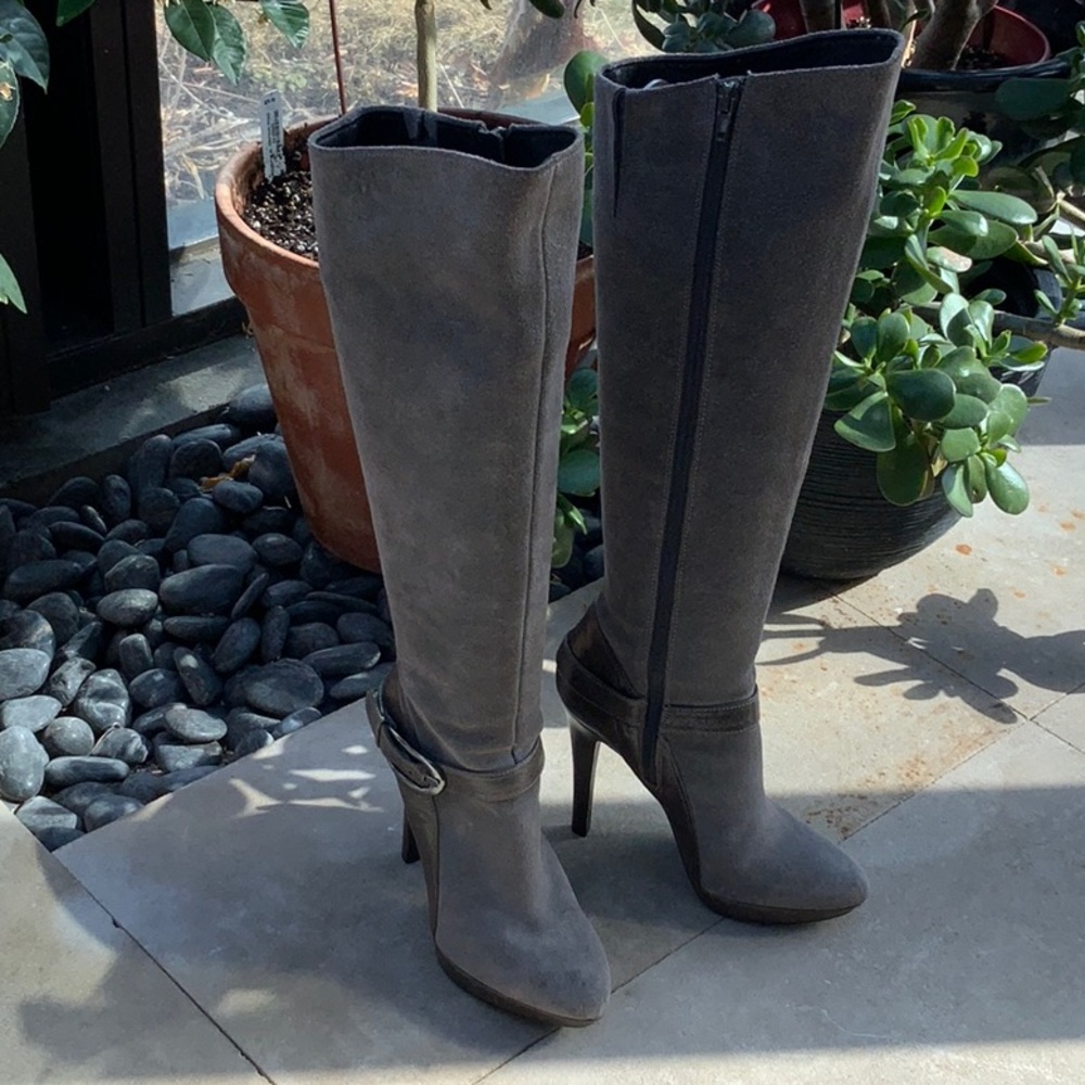 Vero Cuoio Caressa Gray Suede & Leather boots